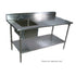 John Boos EPT6R5-3060GSK-R Work Table with Prep Sink on Right