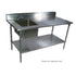 John Boos EPT6R5-3048SSK-R Work Table with Prep Sink