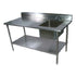 John Boos EPT8R5-3060SSK-R Work Table, Prep Sink, Stainless Steel Undershelf