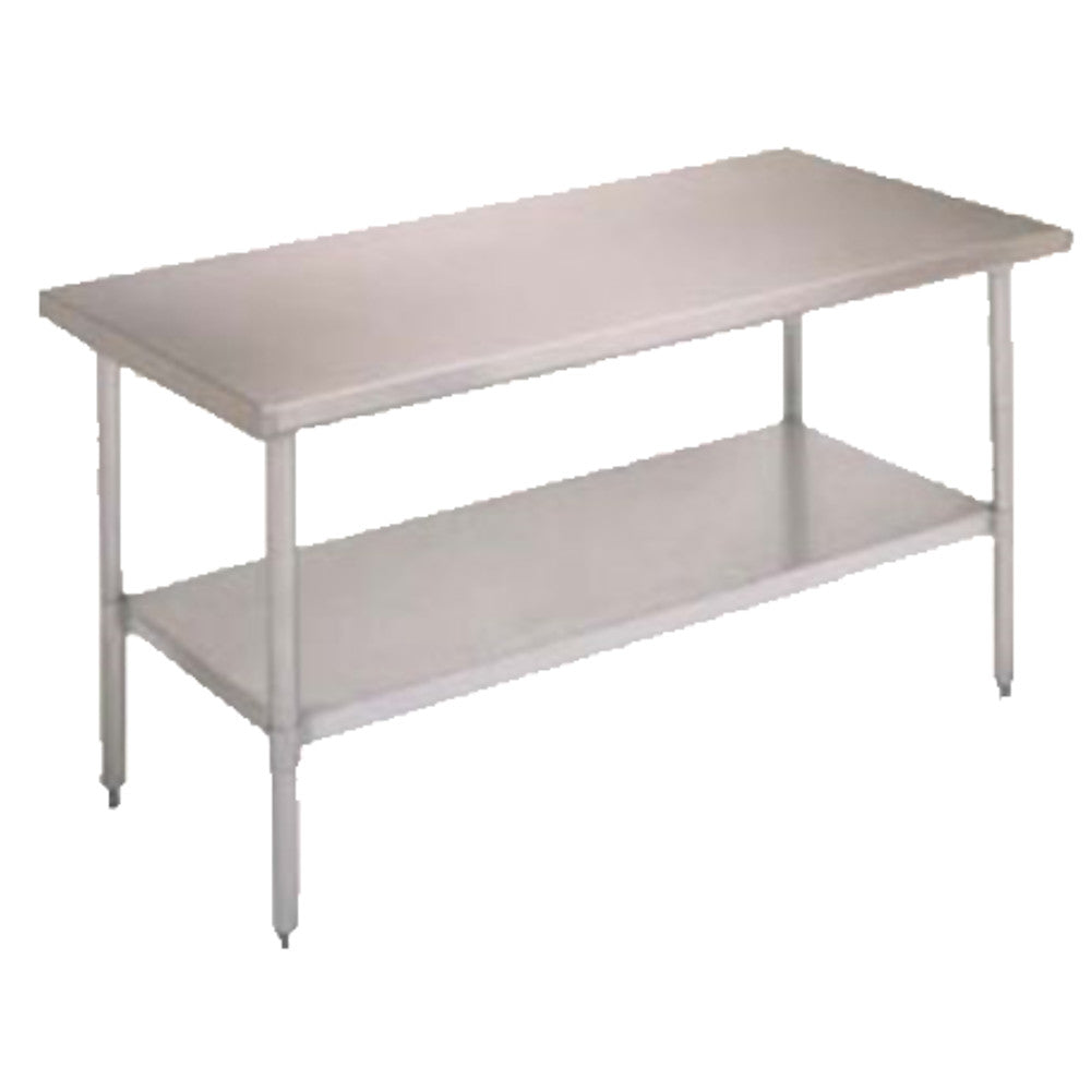 John Boos FBLS3618 36" x 18" Stainless Steel Budget Work Table Adj. Undershelf