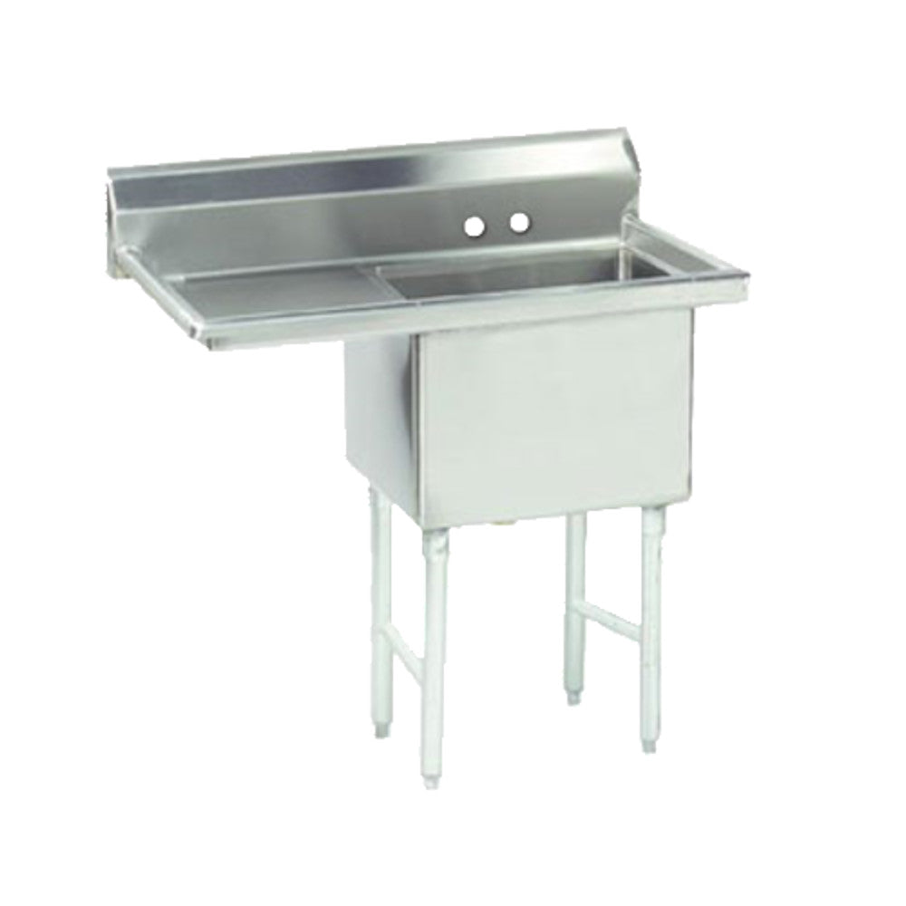 Advance Tabco FC-1-2424-24L Single Compartment Economy Sink Left Drainboard