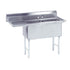 Advance Tabco FC-2-1818-18L Two Compartment Economy Sink Left Drainboard