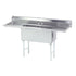 Advance Tabco FC-2-2424-18RL Two Compartment Economy Sink Two Drainboards