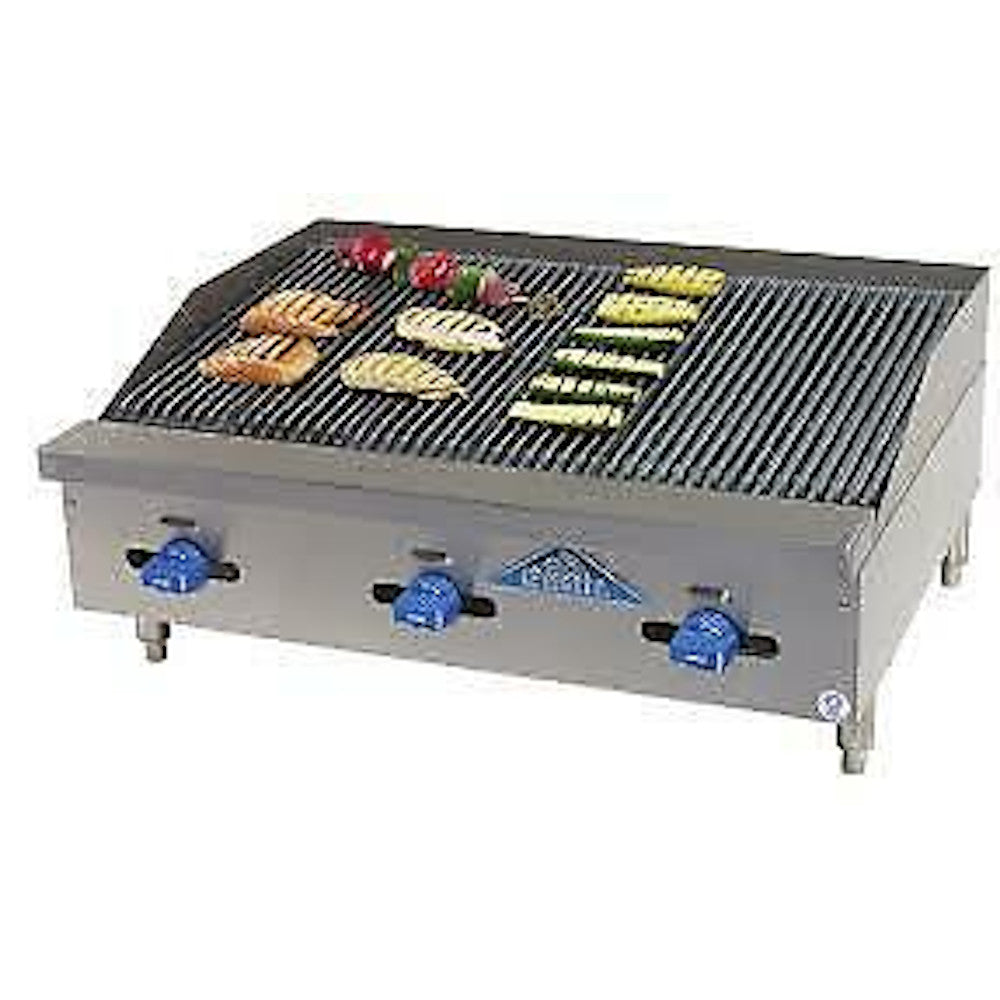 Comstock Castle FHP30-2.5LB 30" Countertop Gas Charbroiler with Lava Rock Radiants