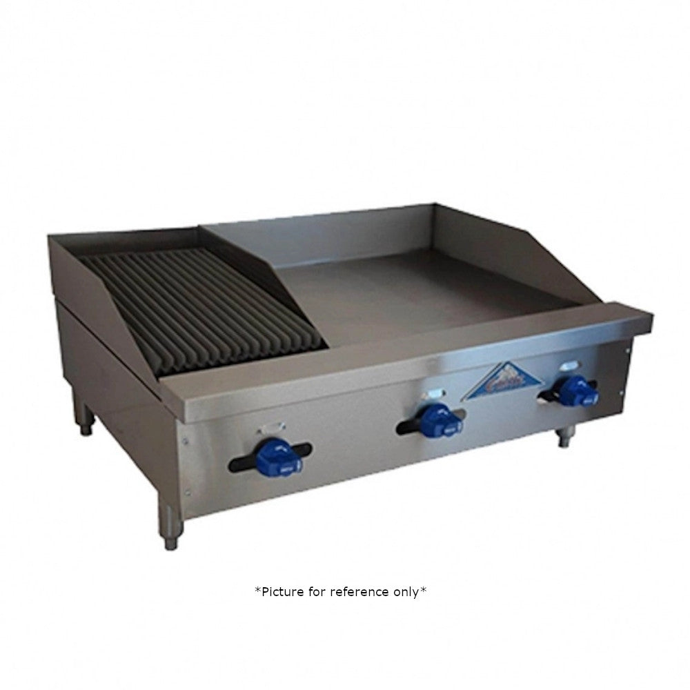 Comstock Castle FHP36-24-1RB 36" Gas Griddle/Charbroiler - Iron Radiants
