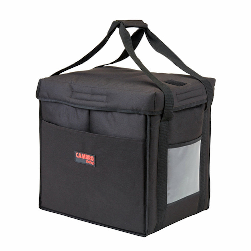 Cambro GBD121515110 Medium Black GoBag Delivery Bag 12" x 15" x 15" (Case of 4)