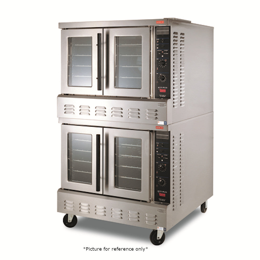 Lang GCOD-AP2 Gas Double Deck Strato Convection Oven with Bakers Depth - 120,000 BTU