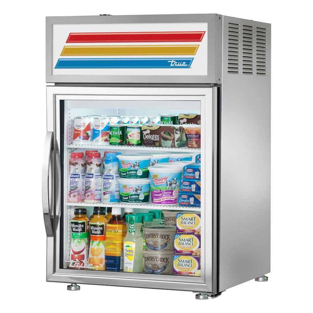 True GDM-05-S-HC-LD Countertop Refrigerated Merchandiser Stainless Exterior