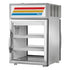 True GDM-05PT-S-HC-LD Countertop Pass-Thru Refrigerated Merchandiser Stainless Exterior