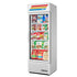 True GDM-19T-F-HC~TSL01 27" White Glass Door Merchandiser Freezer with LED Lighting
