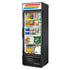 True GDM-19T-HC~TSL01 27" Black Glass Door Refrigerated Merchandiser with LED Lighting