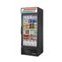True GDM-26-HC~TSL01 30" Black Swing Glass Door Refrigerated Merchandiser