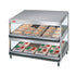 Hatco GRSDS-41D Countertop 41" Multi-Product Display Warmer with 2 Slanted Shelves