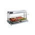 Hatco GRCD-2PD Countertop Heated Display with Curved Glass and 2 Pan Dual Shelves