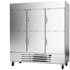 Beverage Air HBF72HC-5-HS Half Solid Three Section Reach-In Freezer (Replaces HBF72-1-HS)