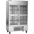 Beverage Air HBR49HC-1-HG Half Glass Two Section Reach-In Refrigerator