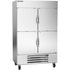 Beverage Air HBR49-1-HS Half Solid Two Section Reach-In Refrigerator (Replaces HBR49-1-HS)