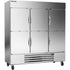 Beverage Air HBR72HC-1-HS Half Solid Three Section Reach-In Refrigerator (Replaces HBR72-1-HS)