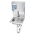 Krowne Metal HS-13 Wall Mount 16" Hand Sink with Soap and Towel Dispenser