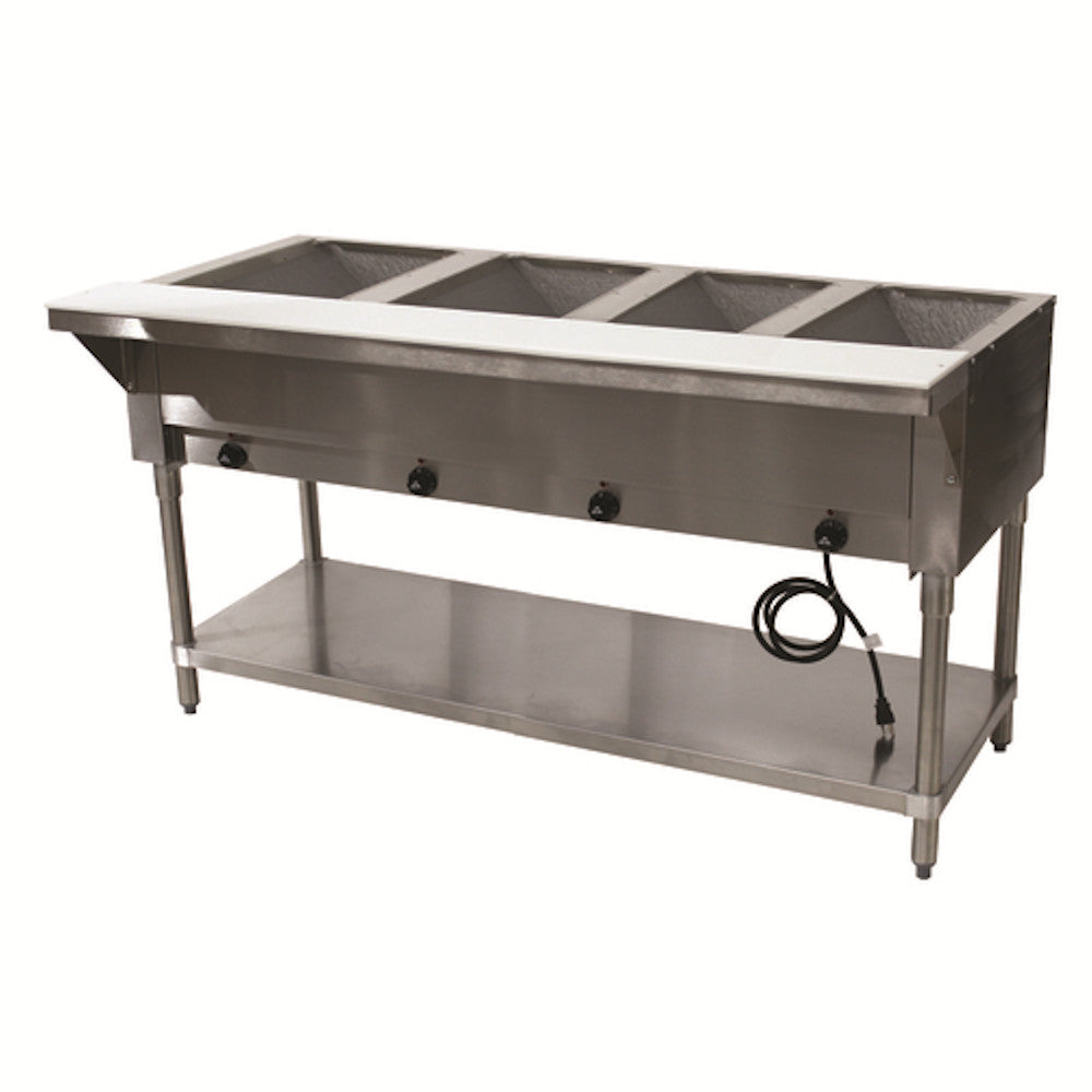 Advance Tabco HF-4E-120 Electric Steam Table w/ Undershelf 120V