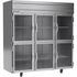 Beverage Air HF3HC-5HG Half Glass Three Section Reach-In Freezer (Replaces HF3-5HG)