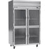 Beverage Air HR2HC-1HG Half Glass Two Section Reach-In Refrigerator (Replaces HR2-1HG)