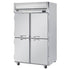 Beverage Air HRPS2HC-1HS Half Door Two Section Reach-In Refrigerator (Replaces HRPS2-1HS)