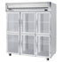 Beverage Air HRP3HC-1HG Half Glass Three Section Reach-In Refrigerator (Replaces HRP3-1HG)