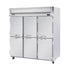 Beverage Air HRP3HC-1HS Half Solid Three Section Reach-In Refrigerator (Replaces HRP3-1HS)