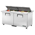 True TSSU-60-16-DS-ST-ADA-HC 60" ADA Compliant Solid Door Dual Sided Sandwich Salad Unit