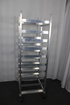 *Ding & Dent* Channel GRR-6 Glass Rack / Oval Tray Rack 24"W x 22"D x 70"H