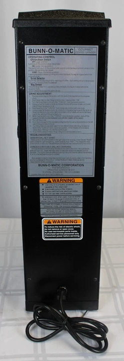 *Used* Bunn 22100.0000 Coffee Grinder 3 lb. Bulk