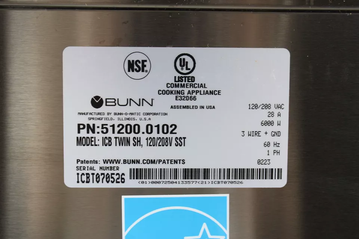 *Open Box* Bunn ICB Infusion 51200.0102 Twin Soft Heat Coffee Brewer