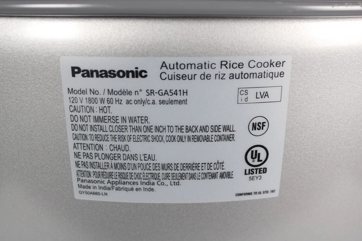 *Ding & Dent* Panasonic SR-GA541H 60 Cup Capacity Commercial Rice Cooker