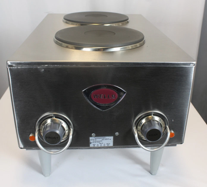 *Used* Wells H-70 Electric Countertop Hotplate, 2 Burners