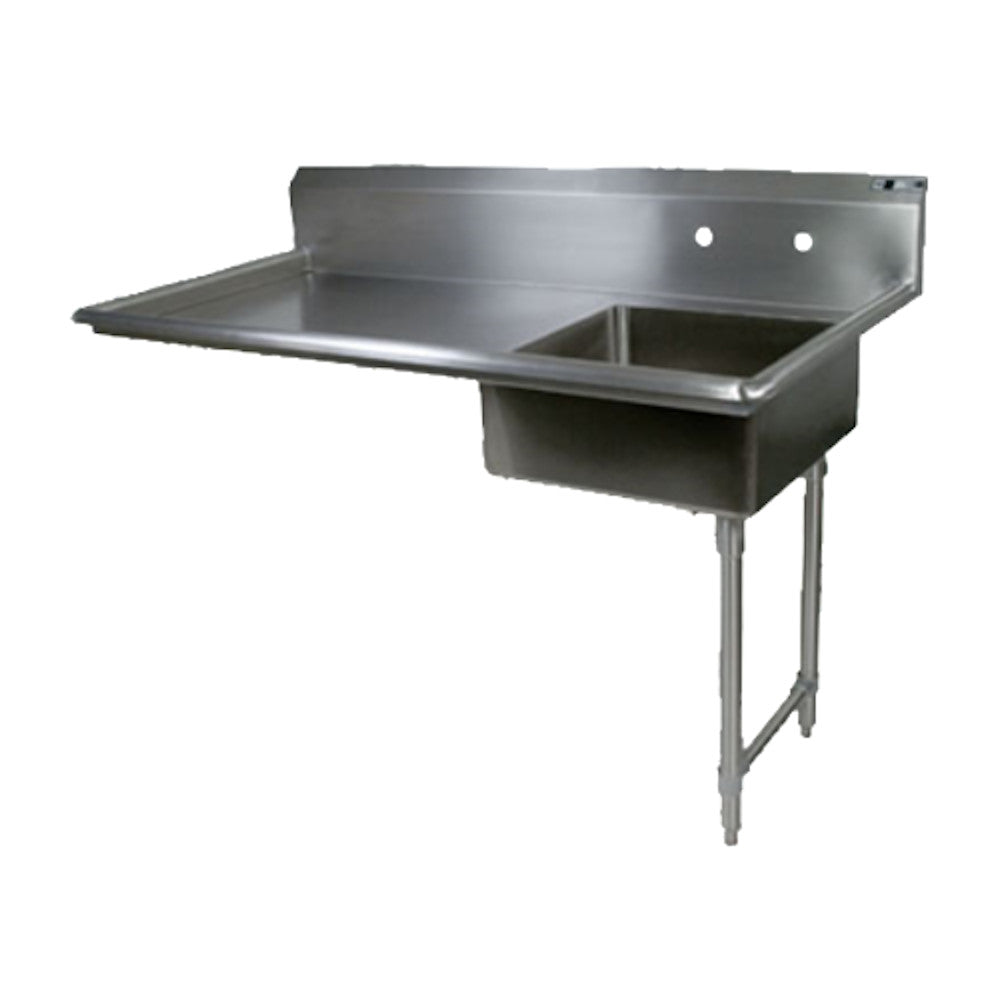 John Boos JDTS-20-60UCR Soiled Straight 60"W 30"D Dishtable, Pre-Rinse Sink