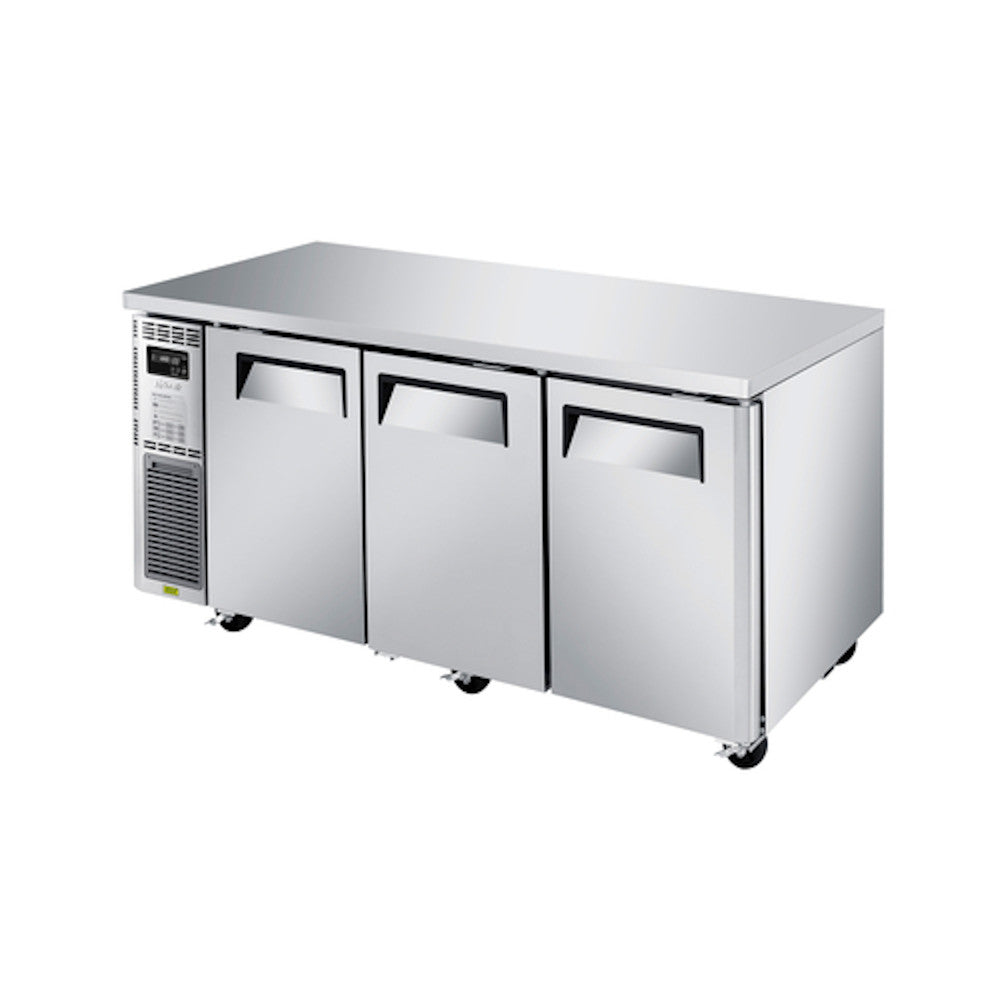 Turbo Air JUR-72S-N6 72" Narrow Depth Undercounter Refrigerator with Side Mount Compressor