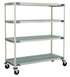 Metro X566BGX3 MetroMax i Stem Caster Cart, Open Grid Shelves