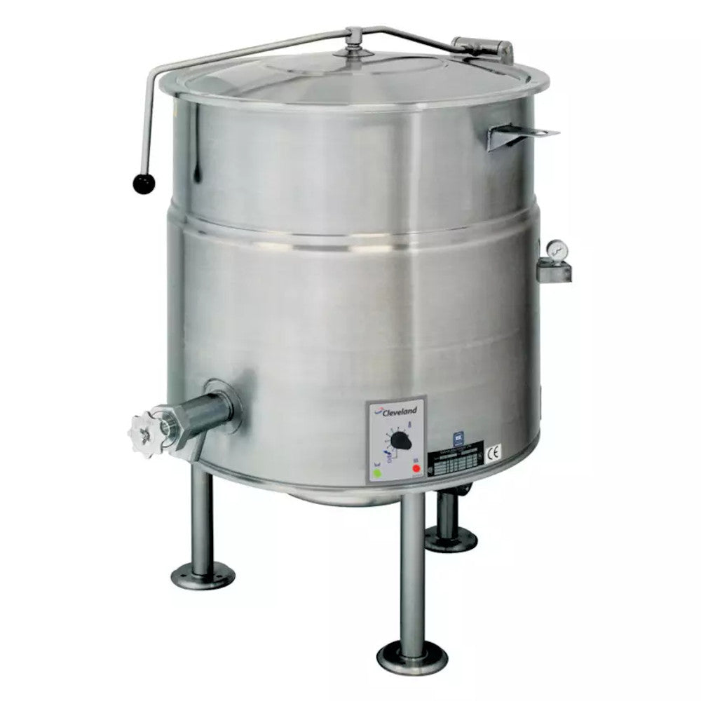 Cleveland KEL25 25 Gallon Capacity Electric Stationary Direct Steam Kettle