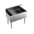 Krowne Metal KR19-36DP-10 Royal Series Underbar 36" Ice Bin / Cocktail Unit with Bottle Wells and 10-Circuit Cold Plate