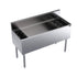 Krowne Metal KR19-48DP-10 Royal Series Underbar 48" Ice Bin / Cocktail Unit with Bottle Wells and 10-Circuit Cold Plate