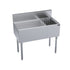 Krowne Metal KR19-M36L-10 Royal Series Underbar Ice Bin / Cocktail Work Station with Bottle Well Storage and Built-In 10-Circuit Cold Plate