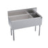 Krowne Metal KR19-M42L-10 Royal Series 42" Underbar Ice Bin / Cocktail Work Station with Bottle Well Storage with 10-Circuit Cold Plate