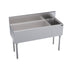 Krowne Metal KR19-M48L-10 Royal  Series 48" Underbar Ice Bin / Cocktail Work Station with Bottle Well Storage and 10-Circuit Cold Plate