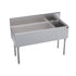 Krowne Metal KR19-M48L Royal Series 48" Underbar Ice Bin / Cocktail Work Station with Bottle Well Storage