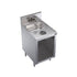 Krowne Metal KR24-S18C Royal Series 18" Underbar Hand Sink with Open Front Cabinet Base