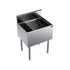 Krowne Metal KR19-24DP-10 Royal Series Underbar 24" Ice Bin / Cocktail Unit with Bottle Wells and 10-Circuit Cold Plate