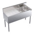 Krowne Metal KR19-42R Royal Series Two Compartment 48" Underbar Sink with 24" Drainboard on Left Side