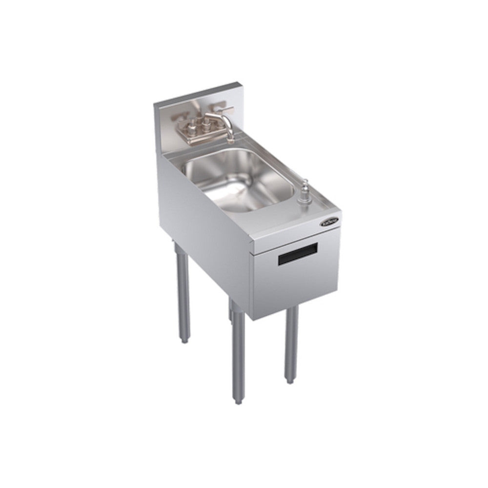 Krowne Metal KR24-12ST Royal Series Underbar Hand Sink with Built-In Soap and Towel Dispenser