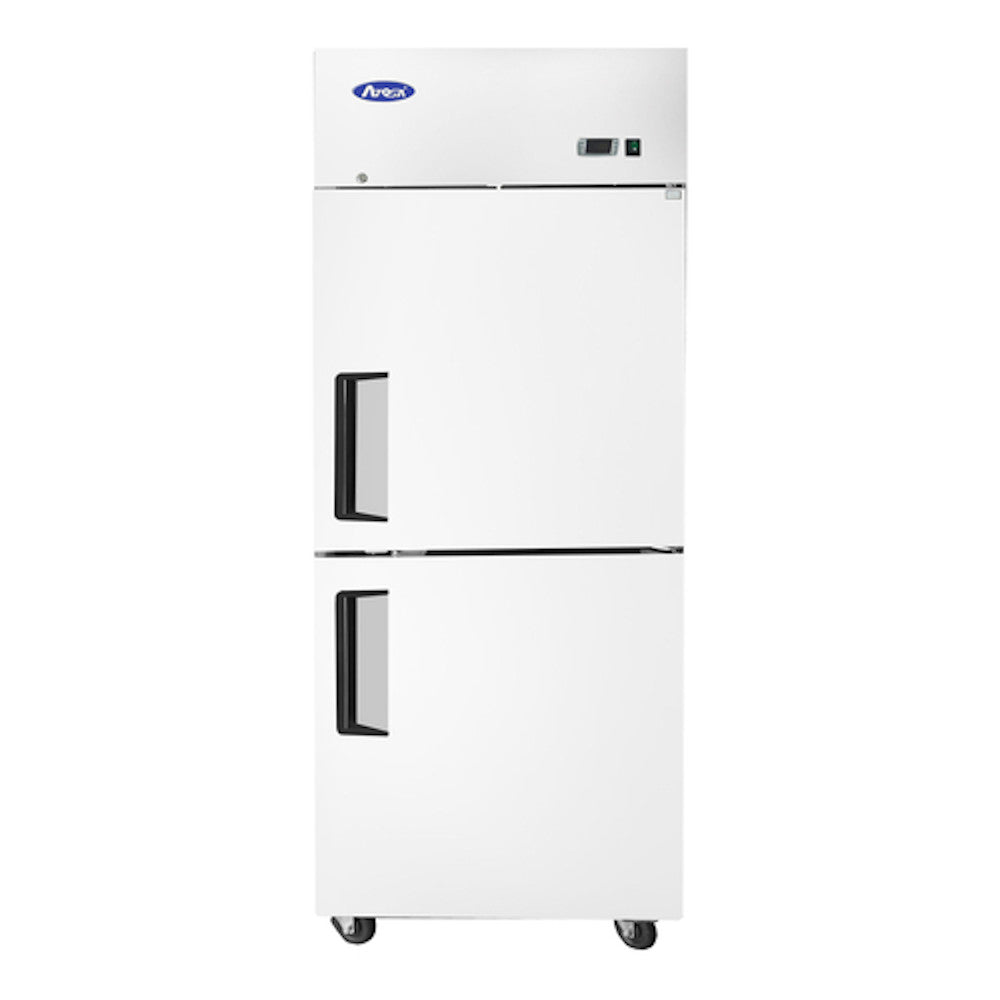 Atosa MBF8010GR One Section Reach-In Refrigerator with Solid Half Doors